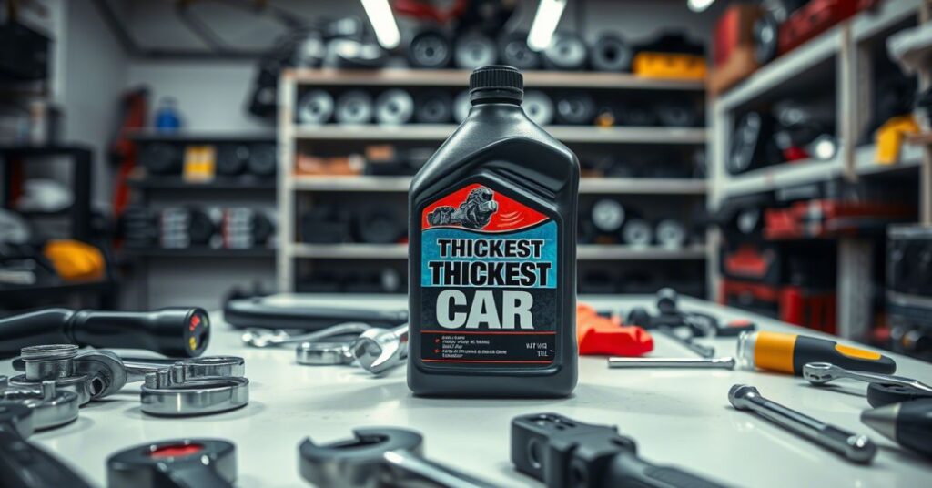 thickest car engine oil