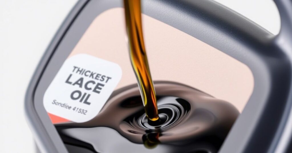 thickest car engine oil