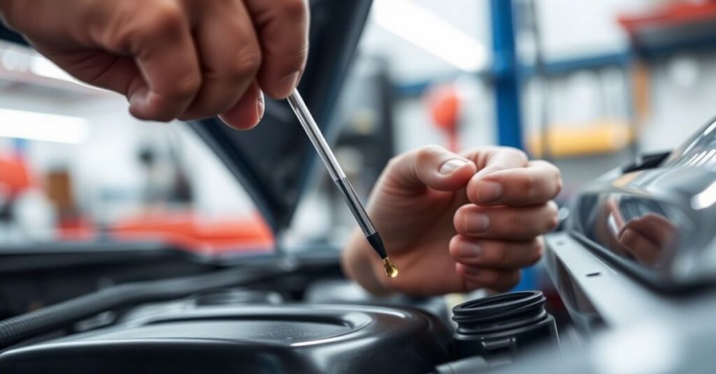 check car engine oil hot