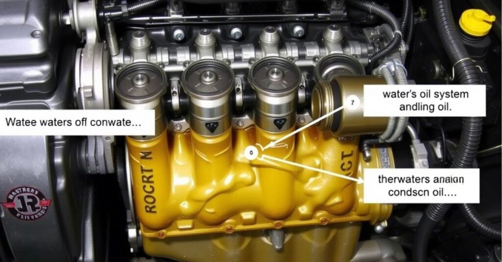 water in oil car engine