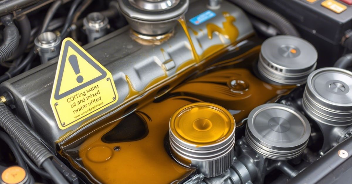 water in oil car engine