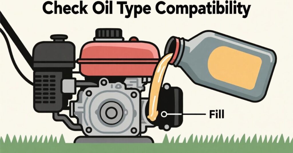 can i use car engine oil in my lawn mower