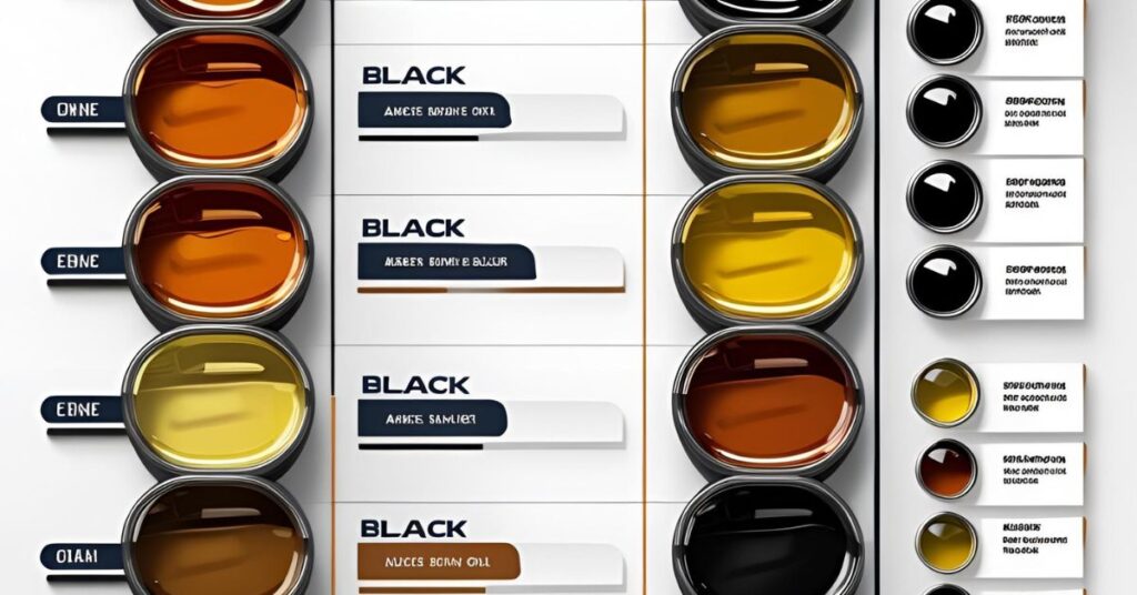 car engine oil color chart