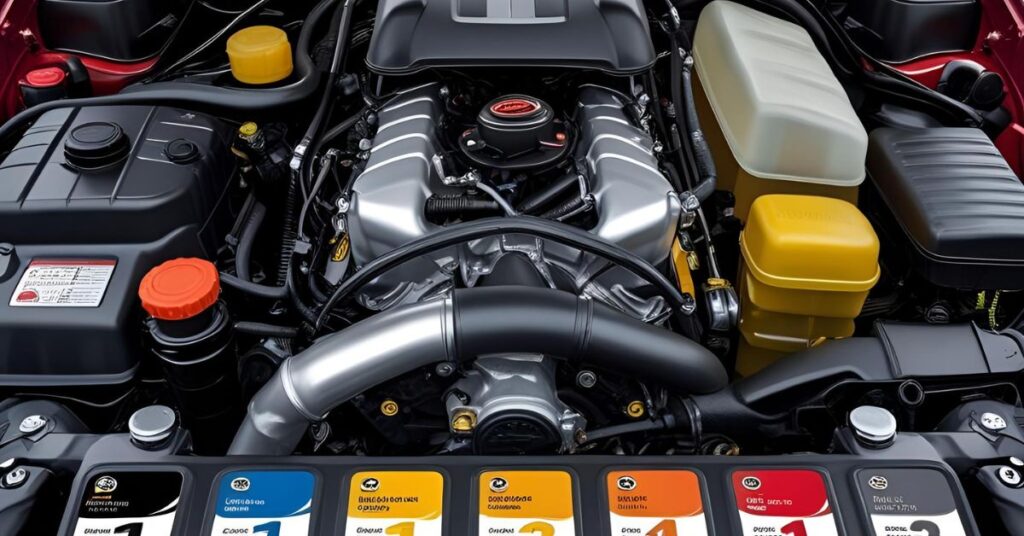 car engine oil color chart