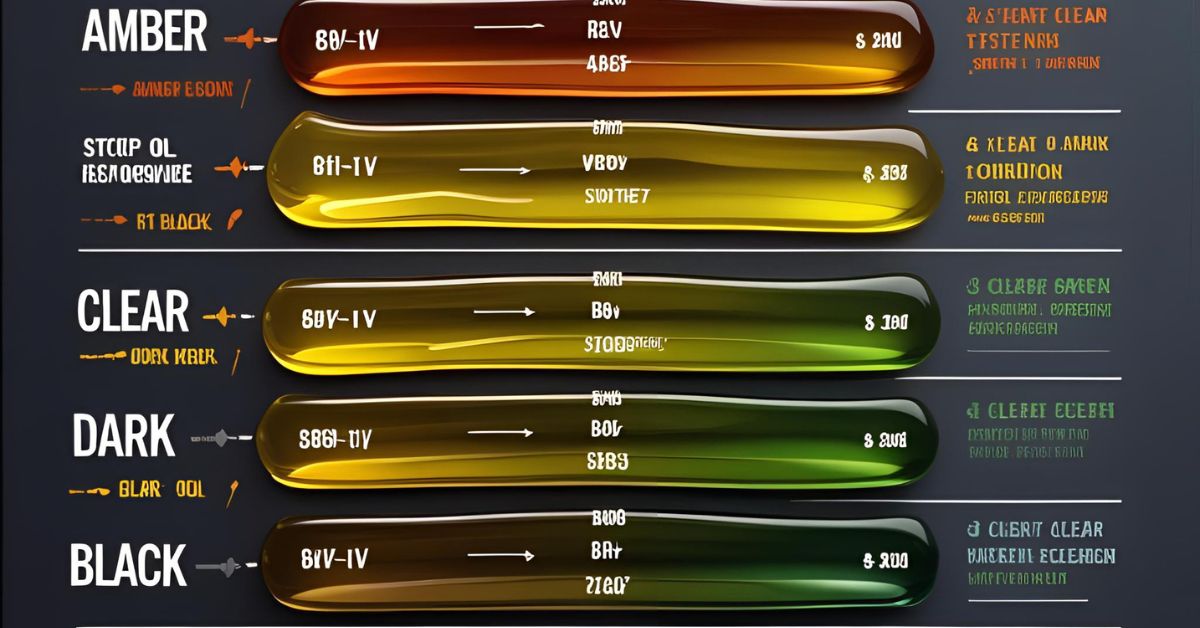car engine oil color chart