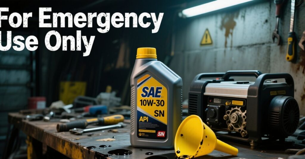 can i use car engine oil for generator