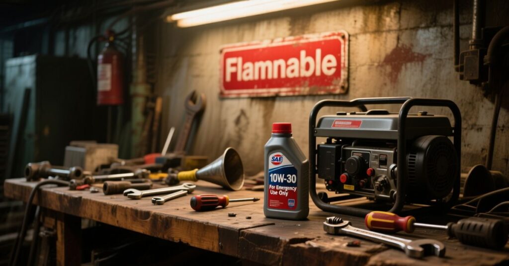 can i use car engine oil for generator