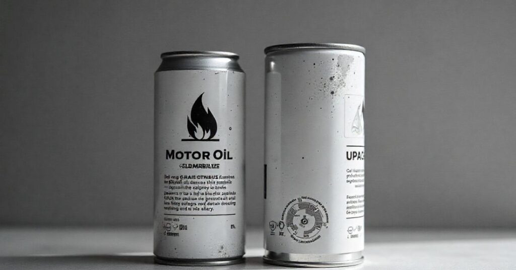 is motor oil flammable
