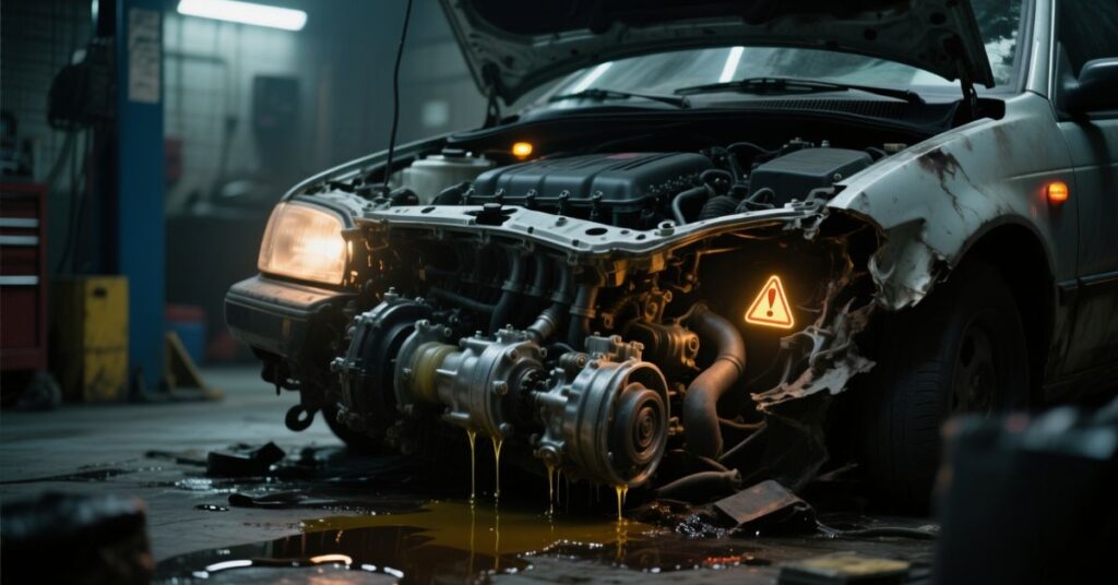 LOW ENGINE OIL CAR SHAKING