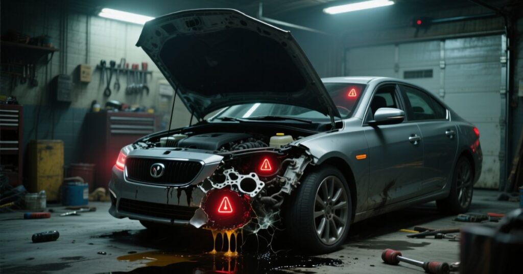 LOW ENGINE OIL CAR SHAKING