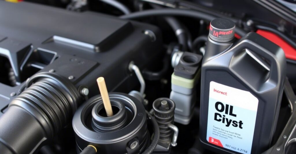 wrong engine oil in car
