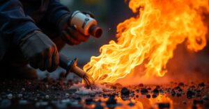 is engine oil flammable