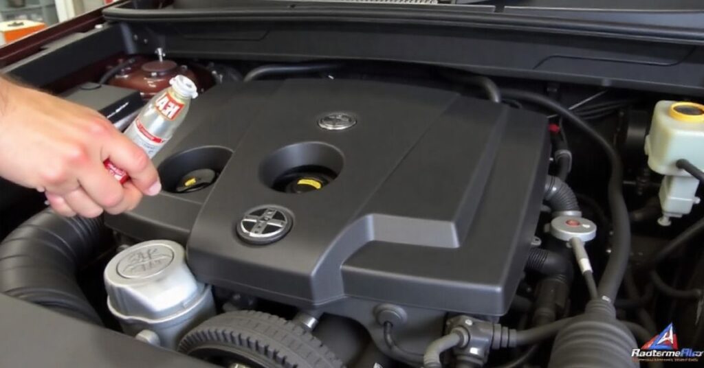 oil change on a diesel engine