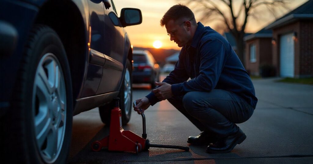oil change on a diesel engine