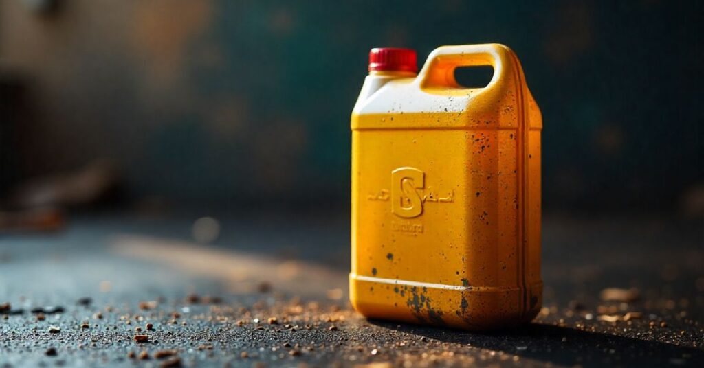 engine oil container