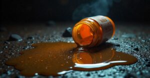 spilled oil on engine