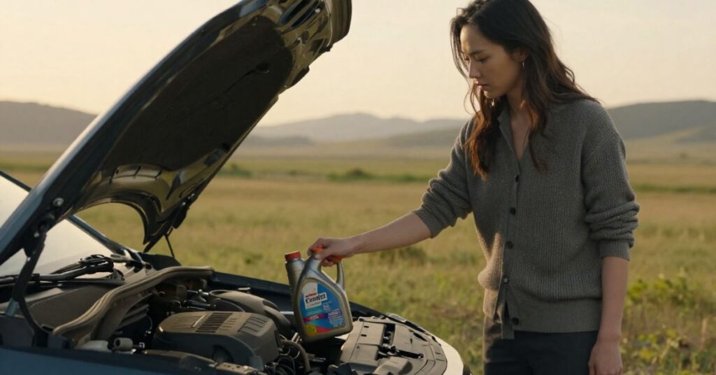 how long to let engine cool before adding oil