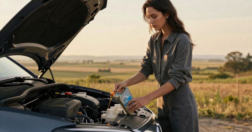 how long to let engine cool before adding oil