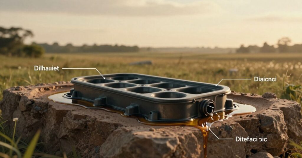 engine oil smels like gas